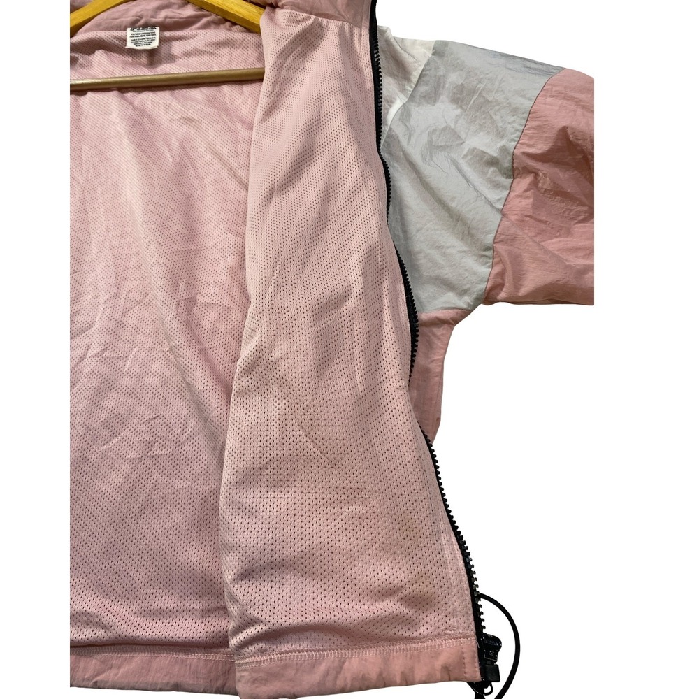 PINK Victoria Secret Colorblock Windbreaker Jacket XS/S Pink Gray  Lightweight - Picture 7 of 9